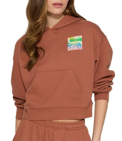 Kurt Geiger London Kurt's Cabana Long Sleeve Pullover Coordinating Hoodie - Rust - view 1
