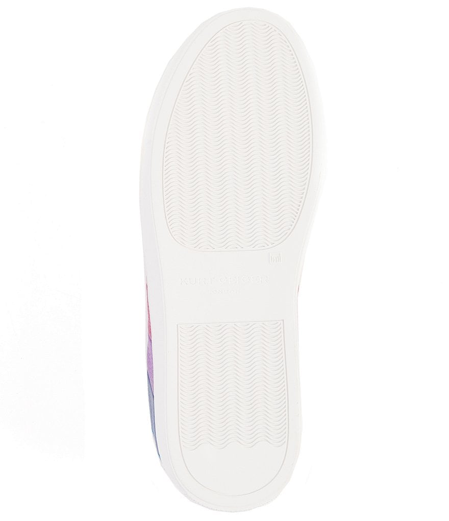 Kurt Geiger London Lane Metallic Rainbow Stripe Lace Up Sneakers - Multi - view 6