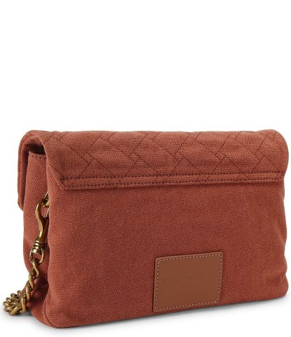 Kurt Geiger London Celia Canvas Shoulder Bag - Rust - view 8