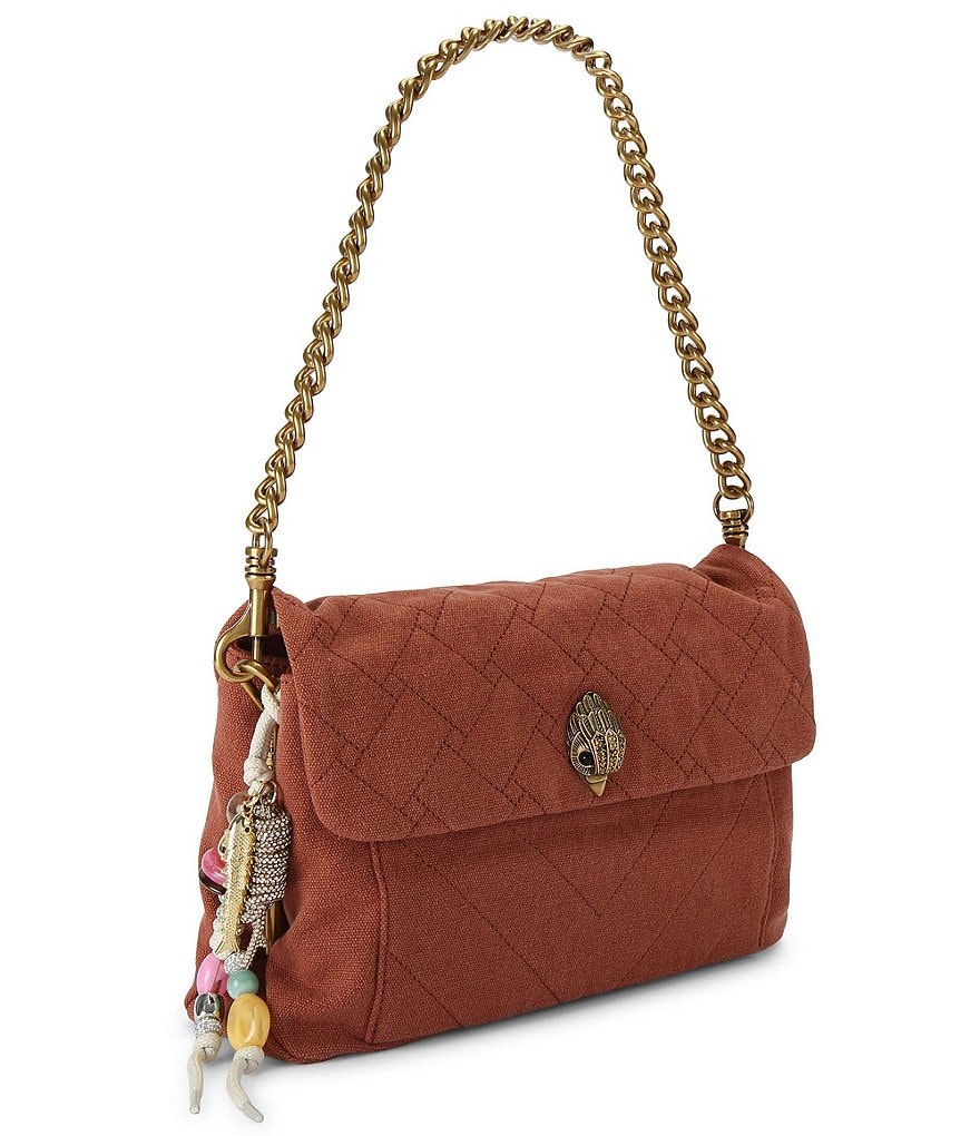 Kurt Geiger London Celia Canvas Shoulder Bag - Rust - view 10