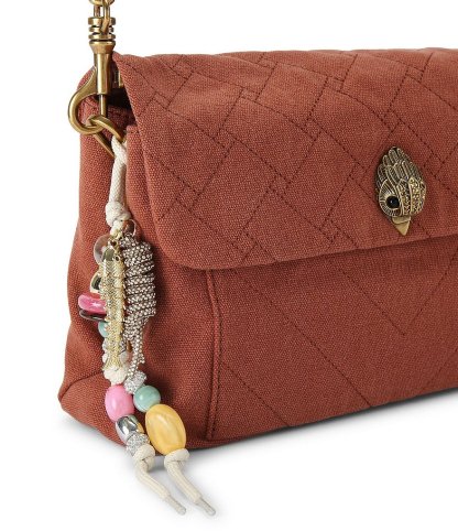 Kurt Geiger London Celia Canvas Shoulder Bag - Rust - view 11