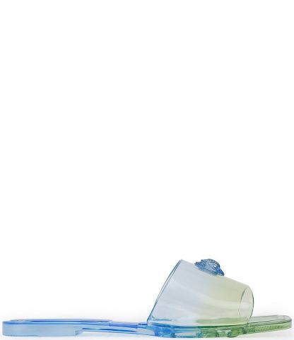 Kurt Geiger London Maddison Jelly Ombre Logo Ornament Slide Sandals - Blue Combo - view 1