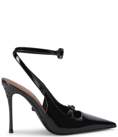 Kurt Geiger London 2 Buckle Point Court Embellished Pumps - Black - view 1