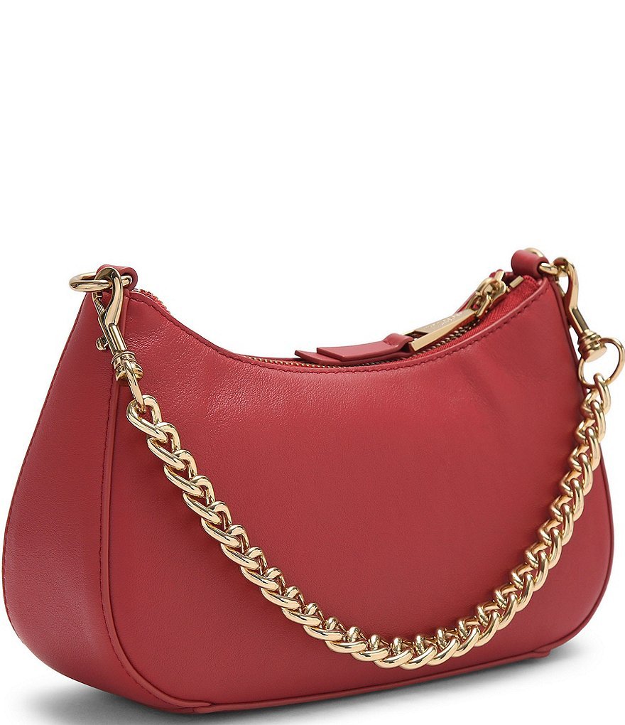 Kurt Geiger London Sloane Scarf Key Chain Hobo Crossbody Shoulder Bag - Red - view 2