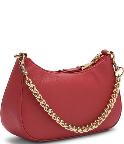 Kurt Geiger London Sloane Scarf Key Chain Hobo Crossbody Shoulder Bag - Red - view 2