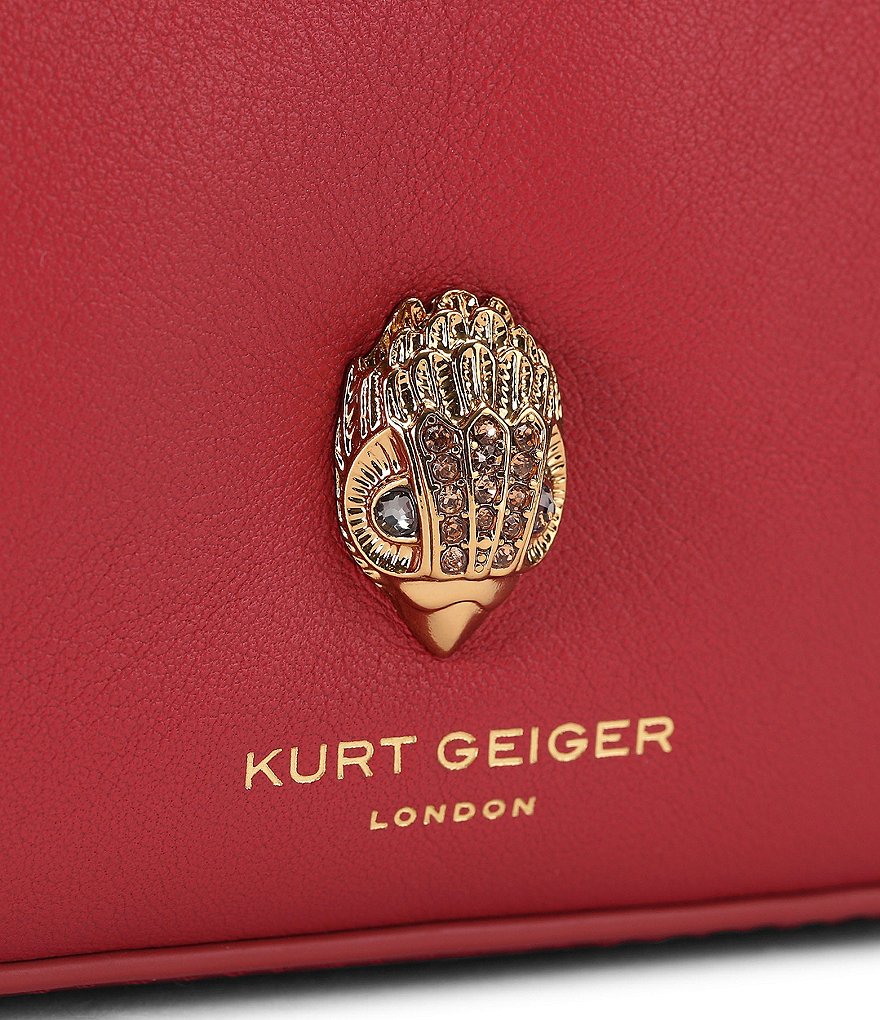 Kurt Geiger London Sloane Scarf Key Chain Hobo Crossbody Shoulder Bag - Red - view 4