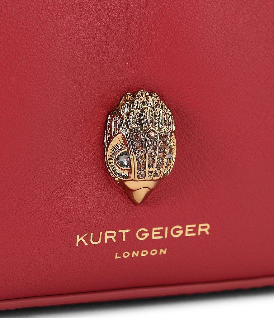 Kurt Geiger London Sloane Scarf Key Chain Hobo Crossbody Shoulder Bag - Red - view 4