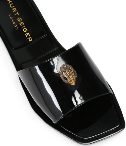 Kurt Geiger London Maddison Jelly Logo Ornament Slide Sandals - Black - view 3