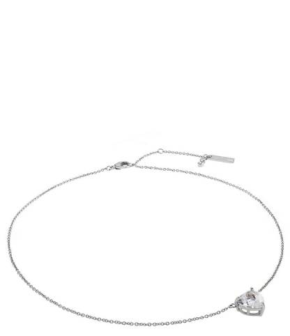 Kurt Geiger London Signature Eagle Heart Gem Short Pendant Necklace - Silver - view 7