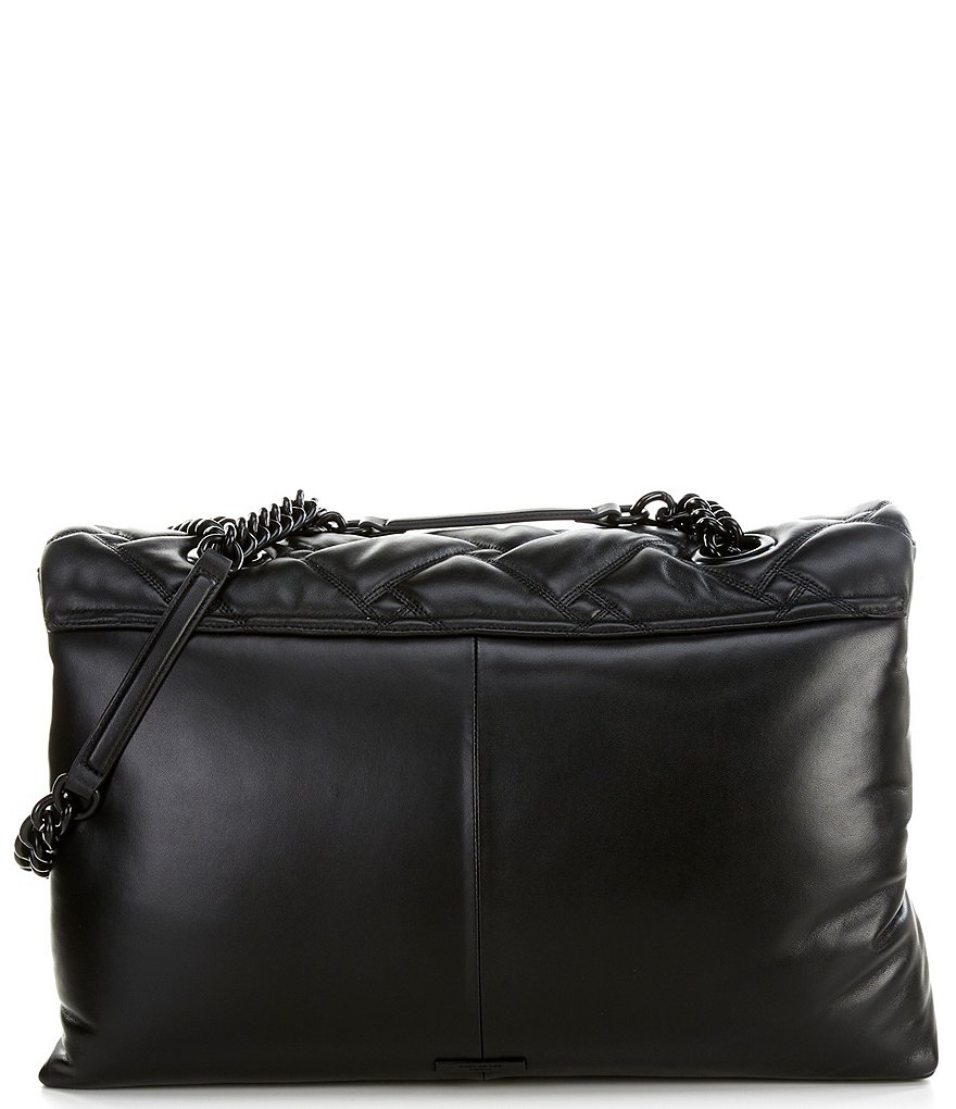 Kurt Geiger London Macro Kensington Drench Leather Crossbody Bag - Black - view 8