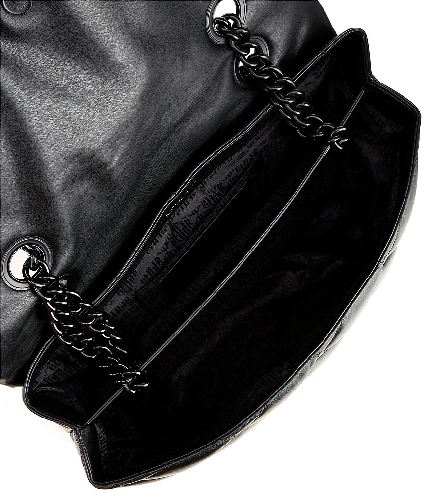 Kurt Geiger London Macro Kensington Drench Leather Crossbody Bag - Black - view 9