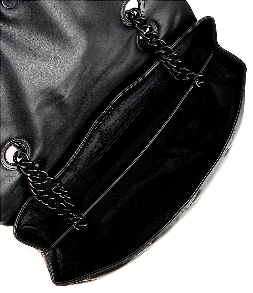 Kurt Geiger London Macro Kensington Drench Leather Crossbody Bag - Black - view 9