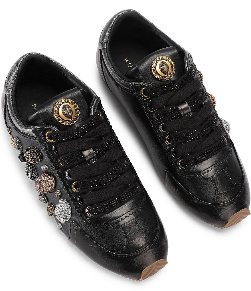 Kurt Geiger London Eagles Islington Signature Logo Embellished Sneakers - Black - view 5