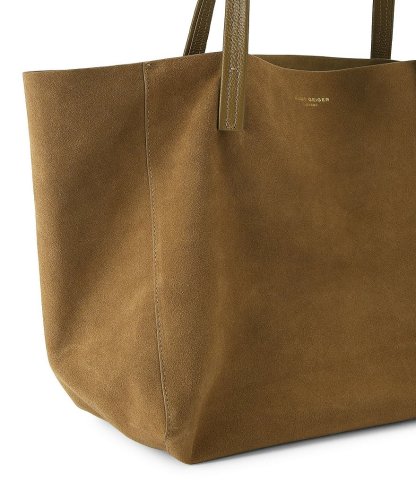 Kurt Geiger London Violet Shopper Suede Slouchy Tote Bag - Tan - view 4