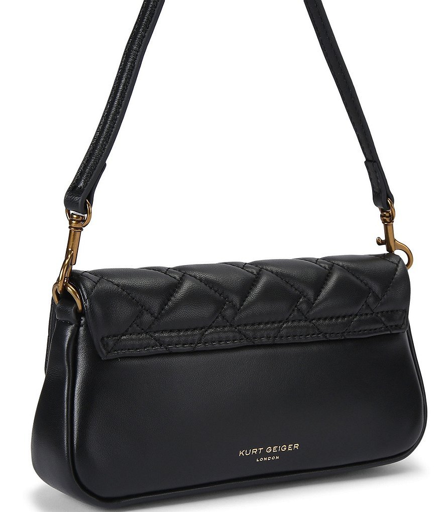 Kurt Geiger London Pickle Gold Shoulder Bag - Black - view 2
