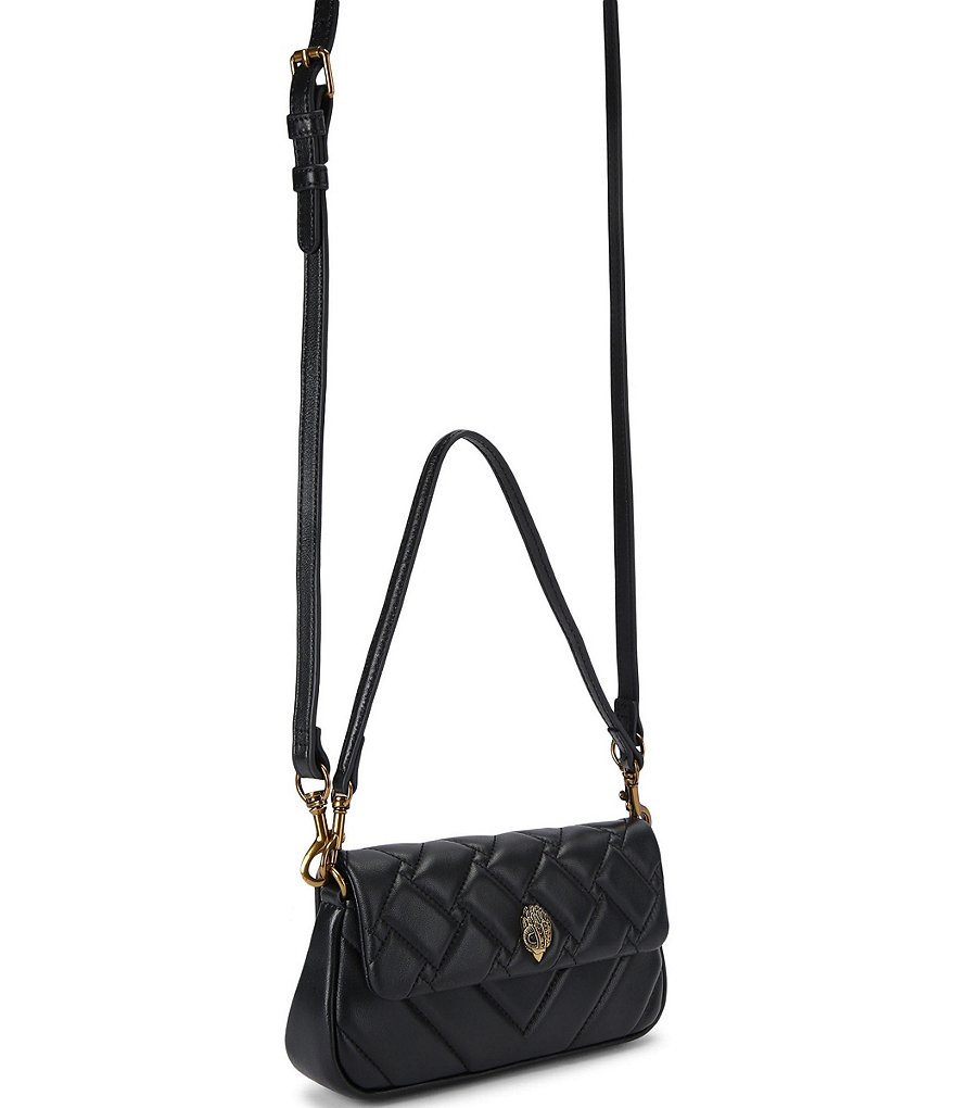 Kurt Geiger London Pickle Gold Shoulder Bag - Black - view 3