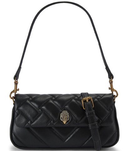 Kurt Geiger London Pickle Gold Shoulder Bag - Black - view 1