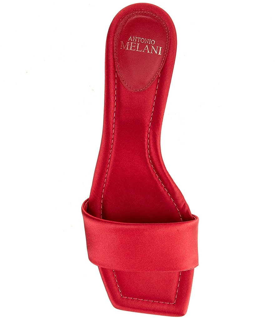 Antonio Melani Vita Satin Dress Slide Sandals - Garnet Red - view 5