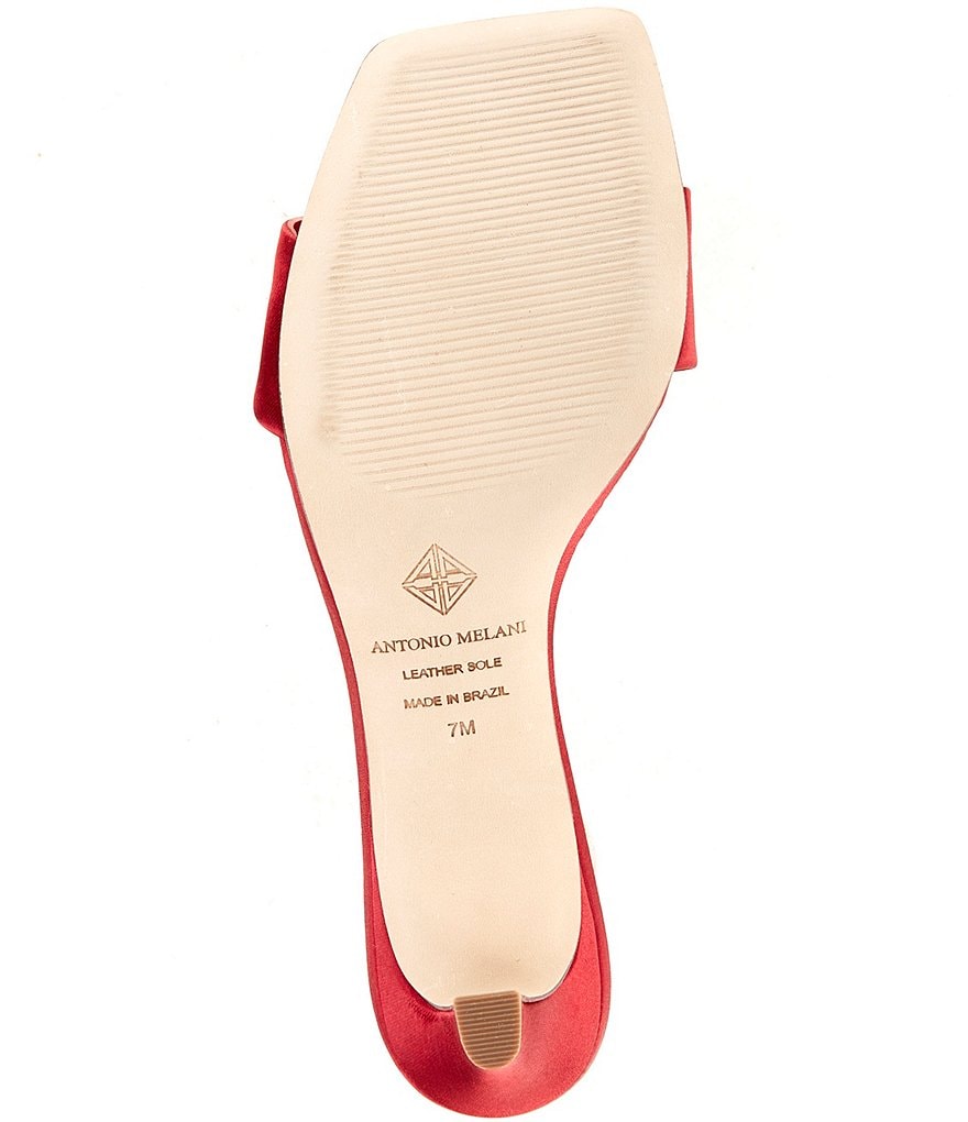 Antonio Melani Vita Satin Dress Slide Sandals - Garnet Red - view 6
