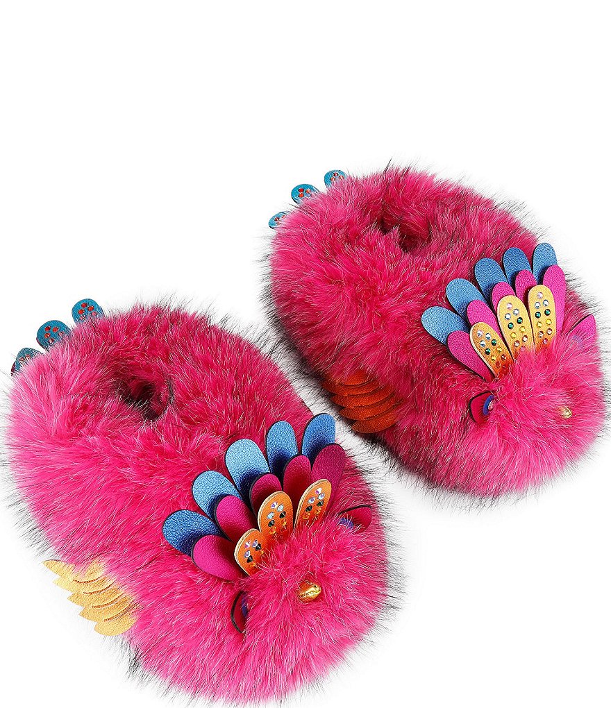 Kurt Geiger London Eagle Fluff Slippers - Pink - view 2