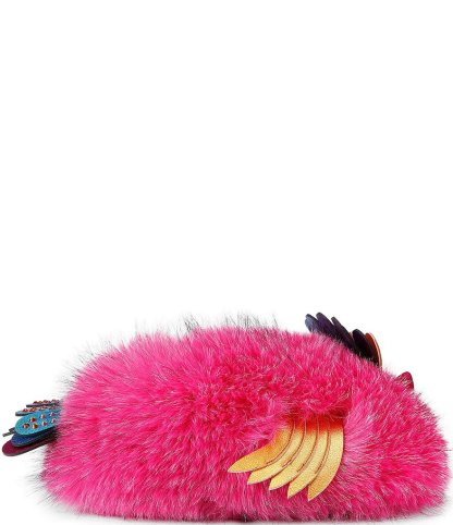 Kurt Geiger London Eagle Fluff Slippers - Pink - view 1