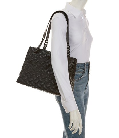 Kurt Geiger London Kensington Drench Quilted Tote Bag - Black - view 4