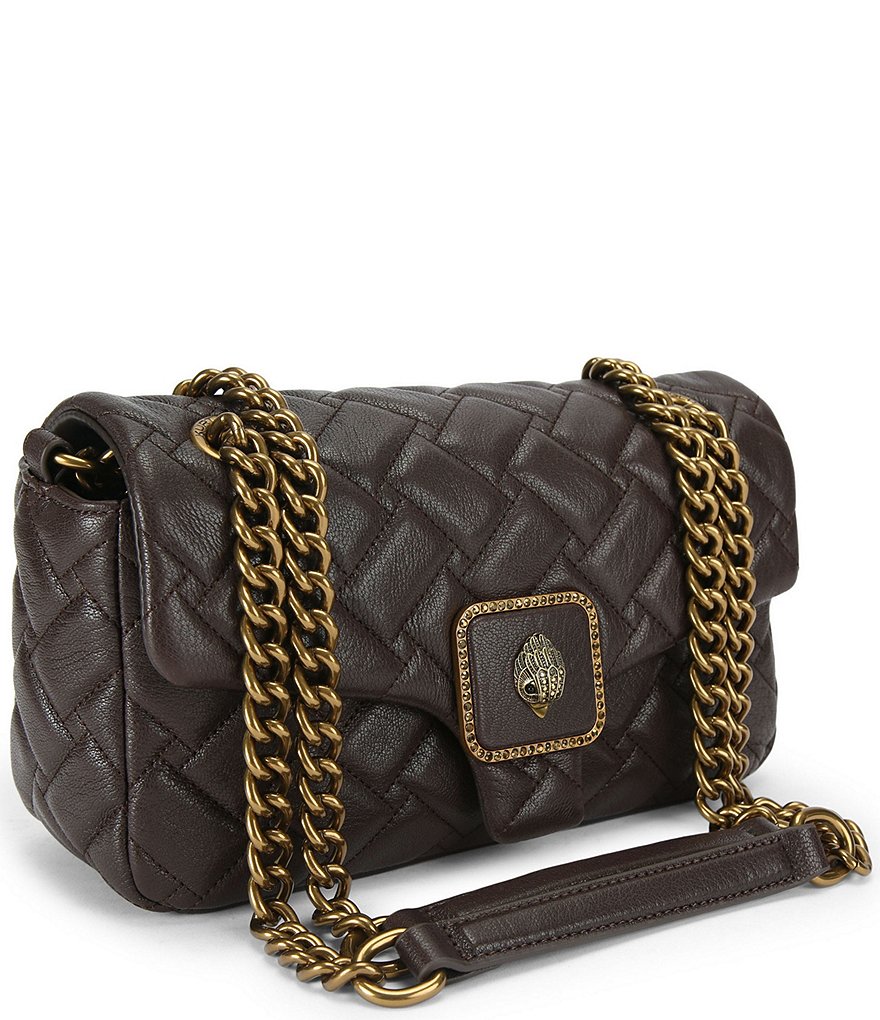 Kurt Geiger London Pimlico Quilted Shoulder Crossbody Bag - Dark Brown - view 5