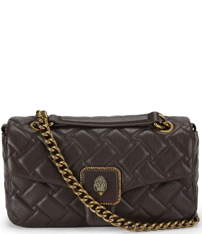 Kurt Geiger London Pimlico Quilted Shoulder Crossbody Bag - Dark Brown - view 1