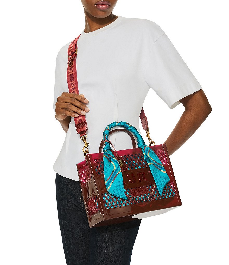 Kurt Geiger London Jelly Removeable Pouch Small Tote Bag - Red - view 2