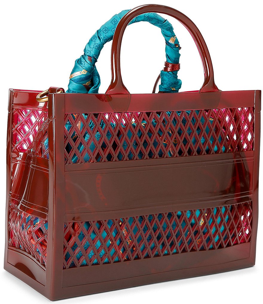 Kurt Geiger London Jelly Removeable Pouch Small Tote Bag - Red - view 3