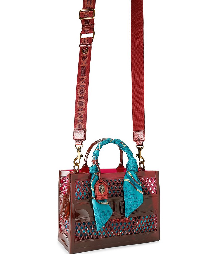 Kurt Geiger London Jelly Removeable Pouch Small Tote Bag - Red - view 6