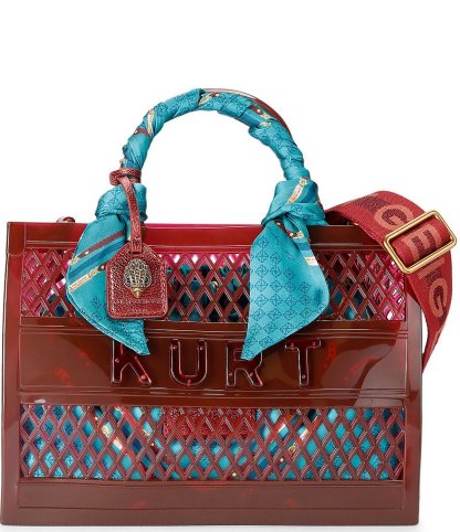 Kurt Geiger London Jelly Removeable Pouch Small Tote Bag - Red - view 1