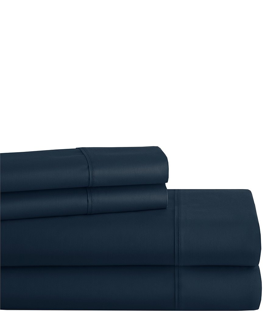 Noble Excellence 400-Thread Count Performance Sheet Set - Navy - view 6