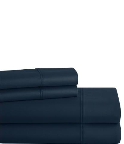 Noble Excellence 400-Thread Count Performance Sheet Set - Navy - view 6