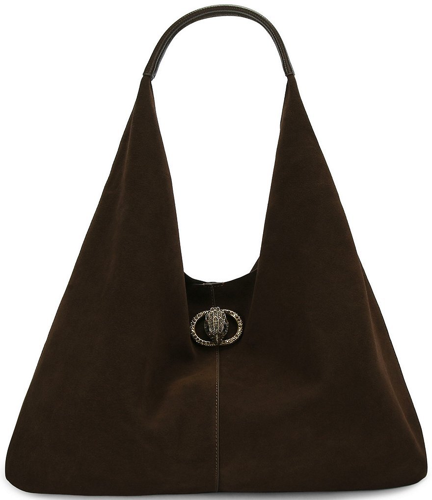 Kurt Geiger London Chelsea Large Slouch Hobo Shoulder Bag - Dark Brown - view 1