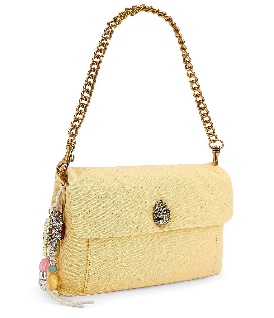 Kurt Geiger London Celia Canvas Shoulder Bag - Yellow - view 16