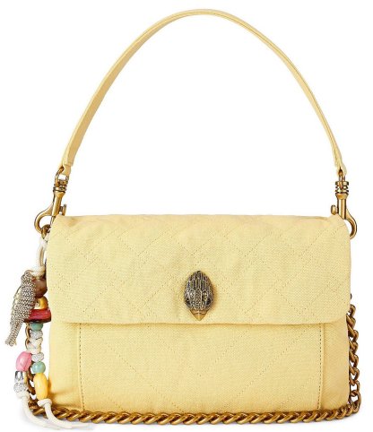 Kurt Geiger London Celia Canvas Shoulder Bag - Yellow - view 13