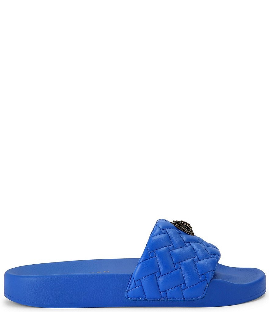 Kurt Geiger London Meena Signature Eagle Ornament Pool Slide Sandals - Blue - view 12