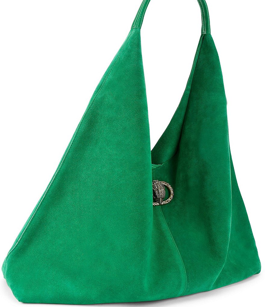 Kurt Geiger London Chelsea Large Slouch Hobo Shoulder Bag - Green - view 9