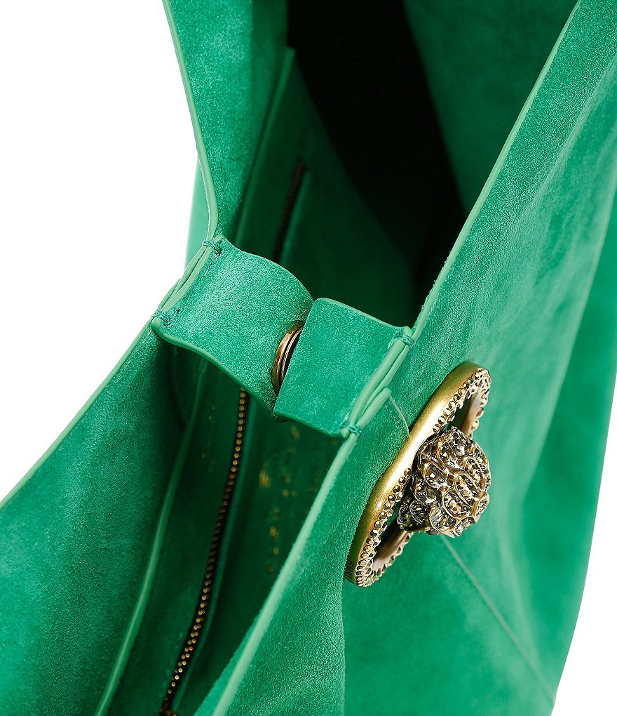 Kurt Geiger London Chelsea Large Slouch Hobo Shoulder Bag - Green - view 11