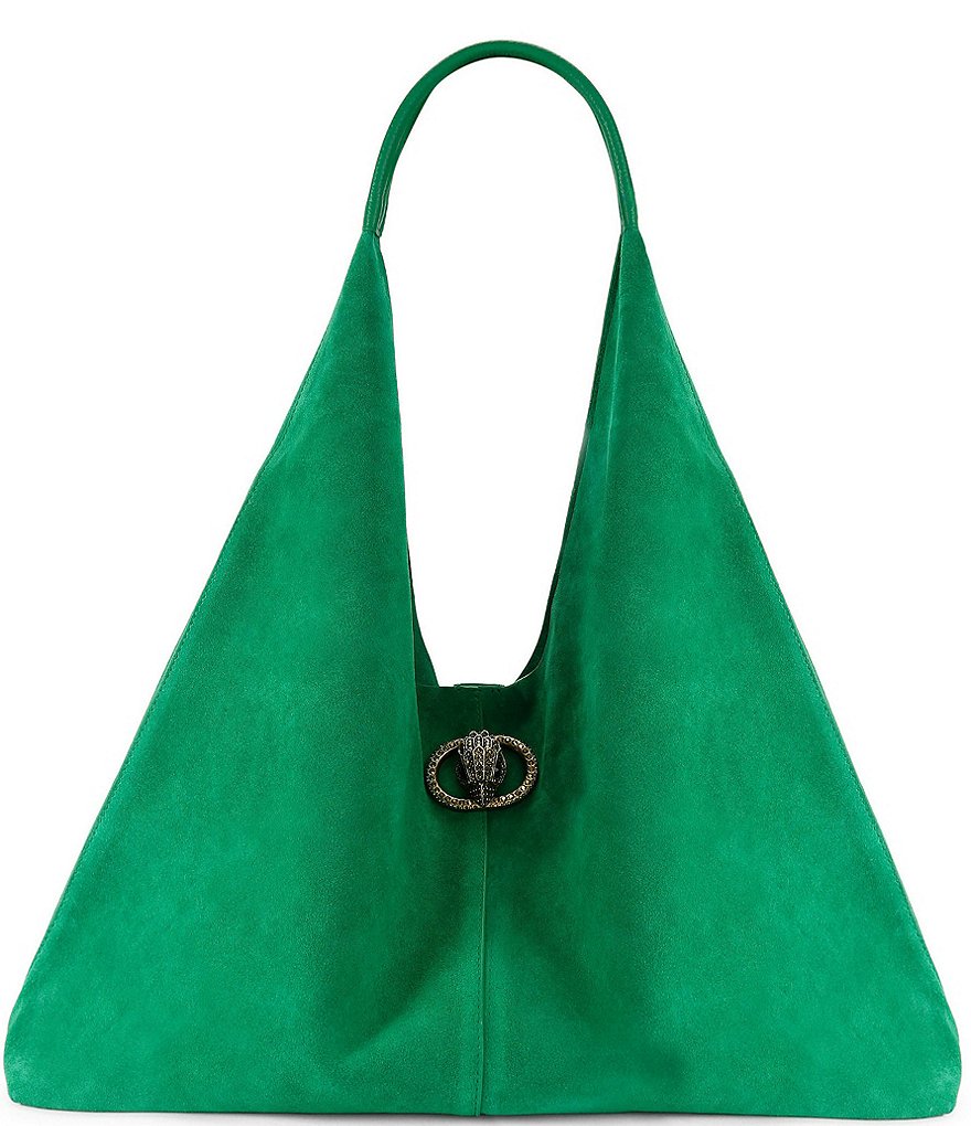 Kurt Geiger London Chelsea Large Slouch Hobo Shoulder Bag - Green - view 7