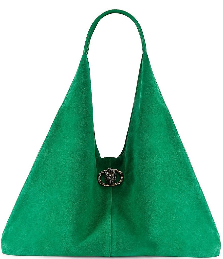 Kurt Geiger London Chelsea Large Slouch Hobo Shoulder Bag - Green - view 7