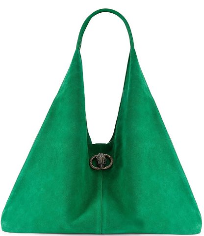 Kurt Geiger London Chelsea Large Slouch Hobo Shoulder Bag - Green - view 7