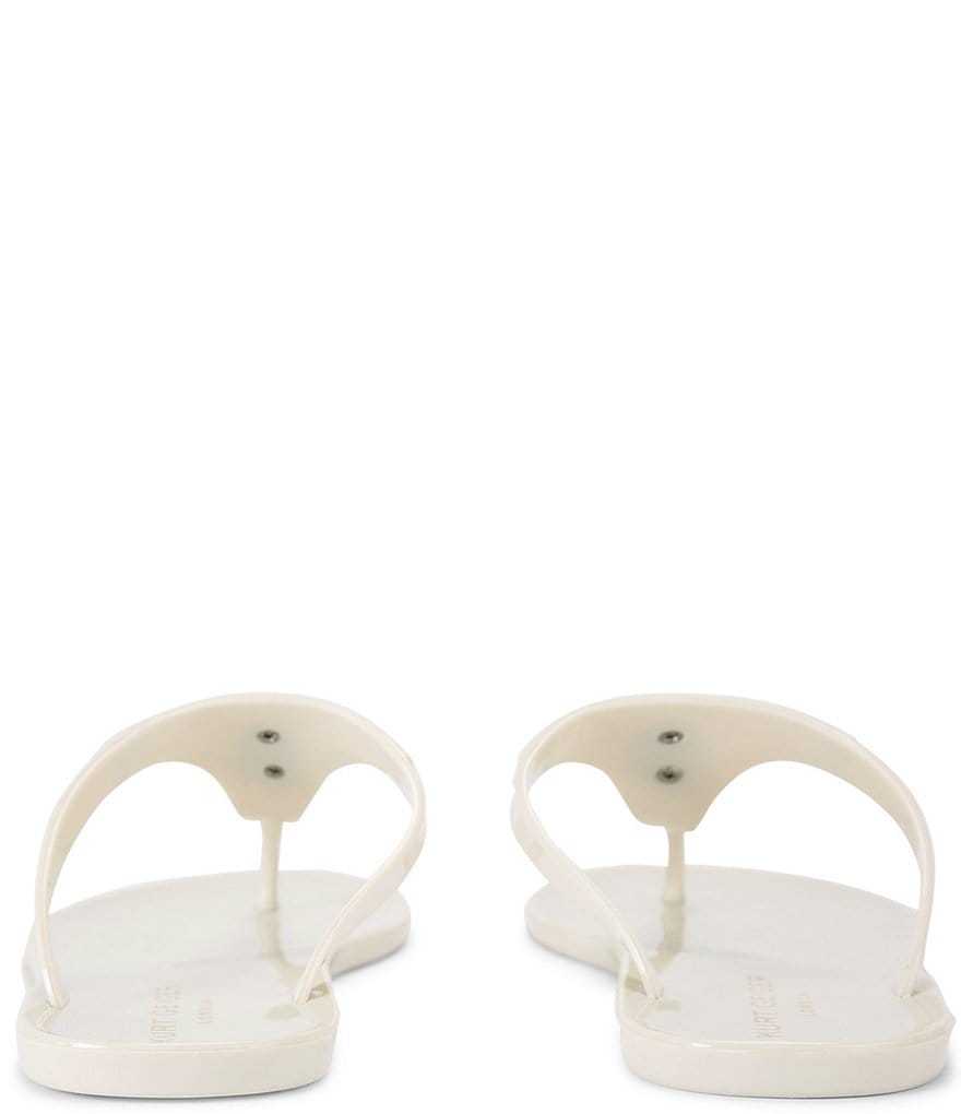 Kurt Geiger London Maddison Patent Logo Ornament T-Bar Sandals - Bone - view 4