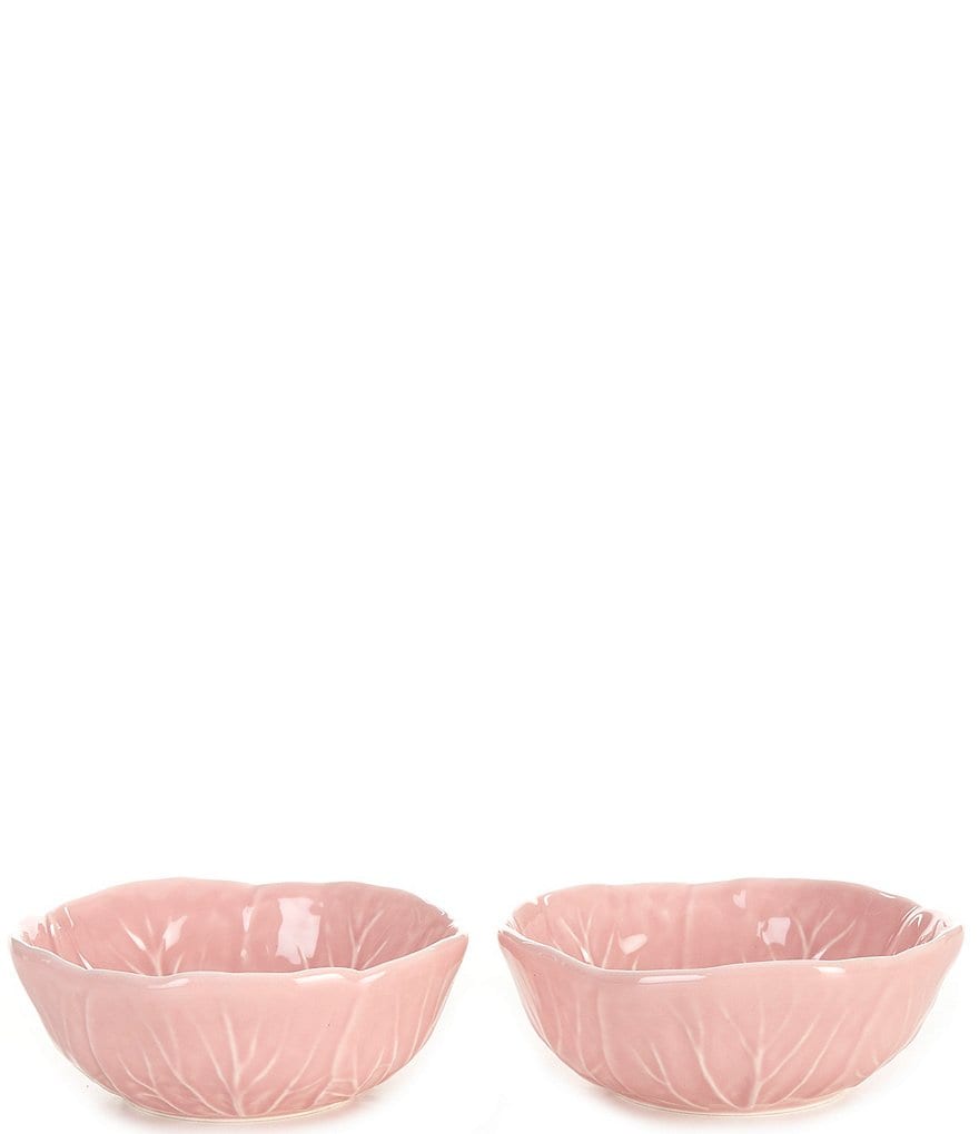 Southern Living Cabbage Mini Bowls, Set of 2 - Pink - view 9
