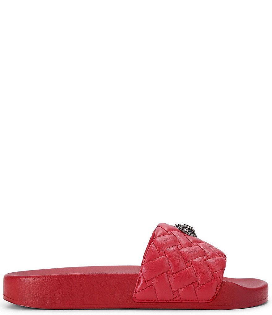 Kurt Geiger London Meena Signature Eagle Ornament Pool Slide Sandals - Dark Red - view 16