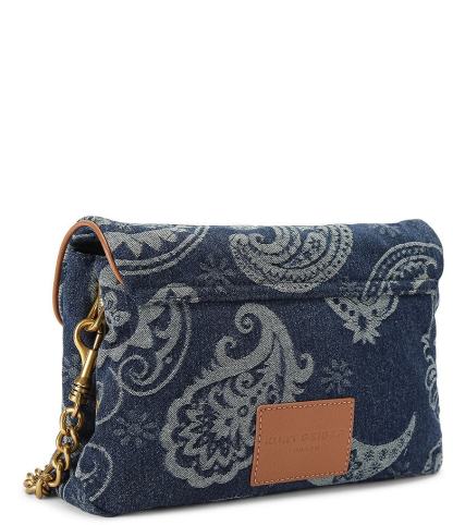 Kurt Geiger London Celia Denim Paisley Shoulder Bag - Blue denim - view 2