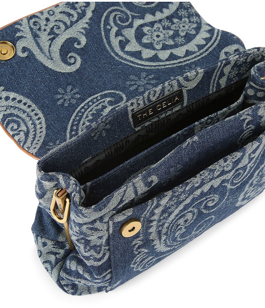 Kurt Geiger London Celia Denim Paisley Shoulder Bag - Blue denim - view 3