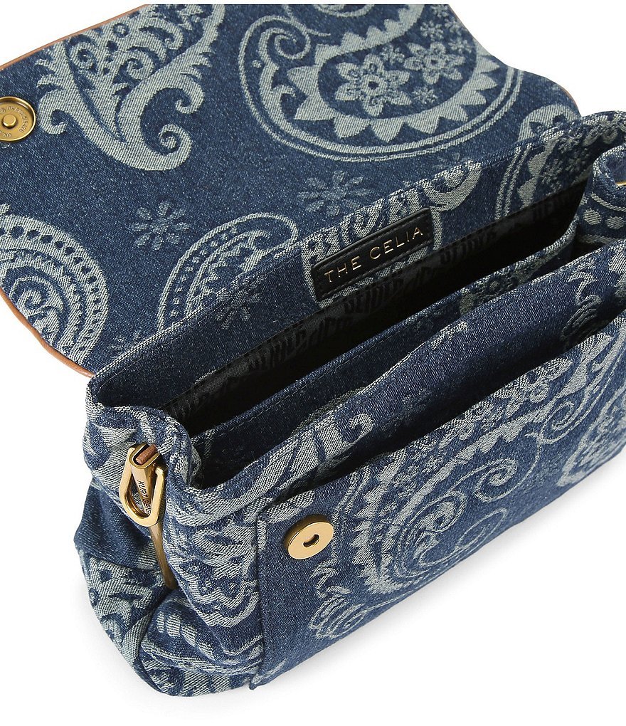 Kurt Geiger London Celia Denim Paisley Shoulder Bag - Blue denim - view 3