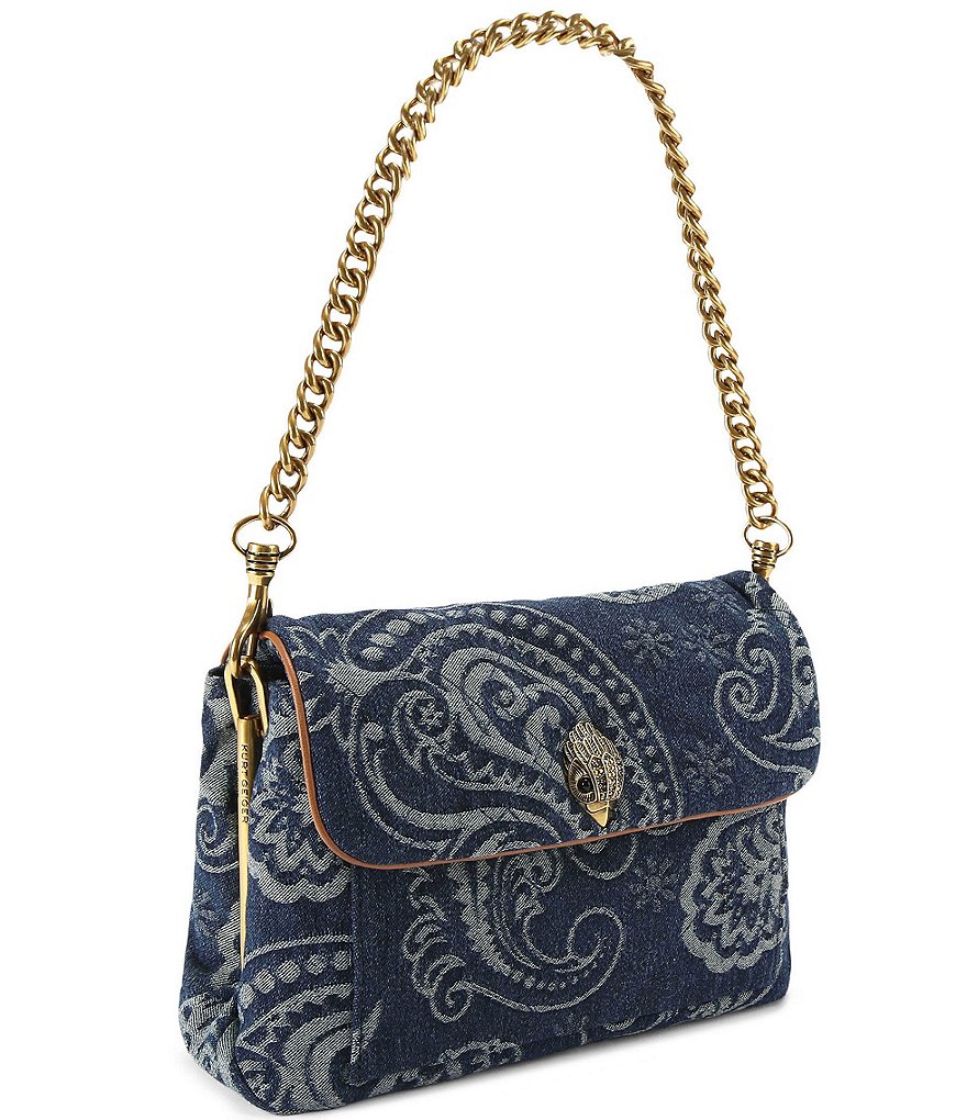 Kurt Geiger London Celia Denim Paisley Shoulder Bag - Blue denim - view 4